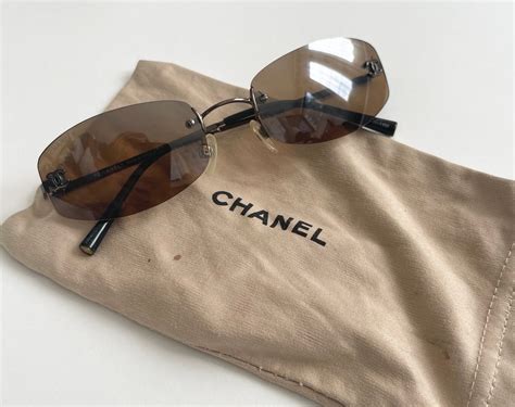 chanel ladies sunglasses selfridges|Chanel rimless sunglasses.